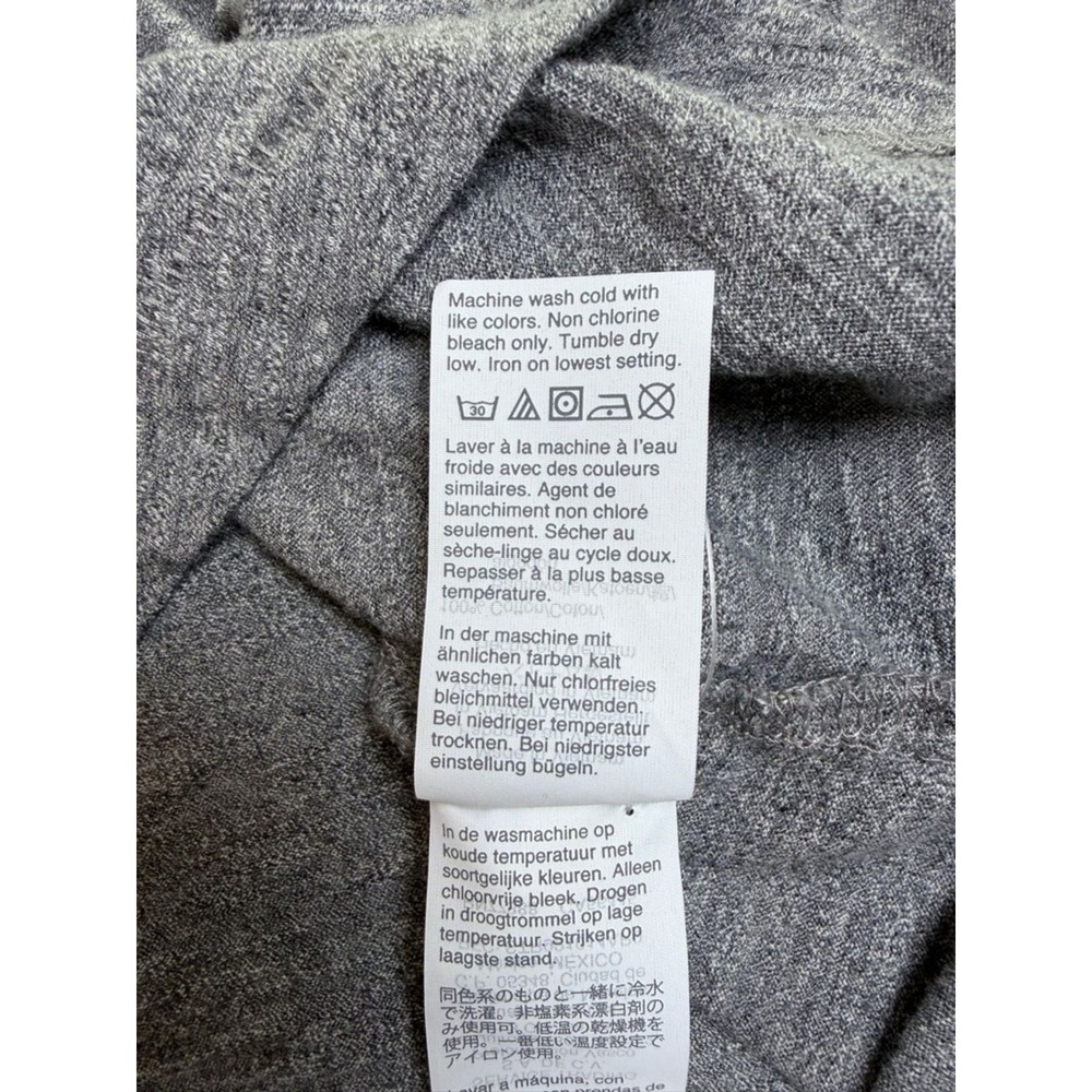 Madewell Turtleneck Top Women 3X Gray Long Sleeve Cotton Knit F7187 - Picture 5 of 8